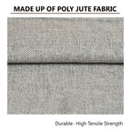 Yellow Weaves Jute Texture 250 TC Cushion Covers, 12 X 12 Inches, Multicolor, Set Of 5