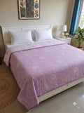 Mafatlal Sparsh Dohar Double Bed, 150 GSM Pure Cotton Malmal, Reversible AC Blanket Double, Soft & Breathable Lightweight Cotton Blanket, 210 x 240 cm, Kafalo
