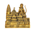 AONA Ram Mandir Architectural Model in Metal Shri Ram Birth Place, Height : 22 cm (Gold)