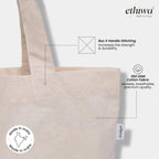 Ethiwa14x16 Inch Plain Tote Bag |10 Pcs|12 Pcs|50 Pcs|100 Pcs| 100% Organic Reusable 250 GSM Cotton Handbag for Shopping, Daily Use, Grocery, Craft Diy Painting and Storage