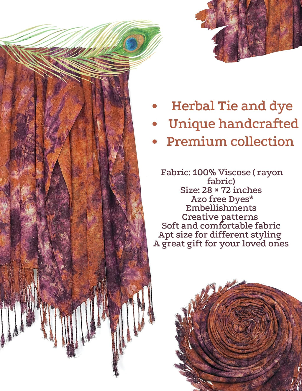 Chandwasia scarves, Viscose Rayon Fabric stole & Shawl || Scarf STOLE for Girls/Ladies/Women/Men for Summer & Winters_STOLE_Sep_05_D14