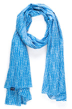 AQVA Printed Cotton Scarf for Women Stylish (Steroide Indigo) | Head and Face Cover Scarf for Girls with 100% Cotton | Soft & Lightweight Scarves/Stoles for all Weather (72 x 43 in)