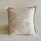 ATRANGI STUDIO Patchwork Cushion Covers - Set of 2 | Handcrafted Khambadiya Patchwork | Rajasthani Art Pillow Cover | Ethnic Cushion Covers for Sofa, Bed & Home Decor | 16x16 Inch, White