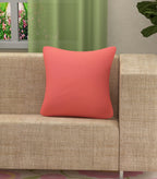Yellow Weaves Cotton 250 TC Canvas Decorative Cushion Covers, (24 X 24 Inches) 1 Piece, Peach