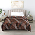 Gullivar Ultra Soft Flannel Printed Double Blanket 220x240 cm | 200 GSM Warm & Cozy All Season AC Blanket for Winter| Duvet/Quilt Throw for Bedroom & Living Room- Coffee Kafalo