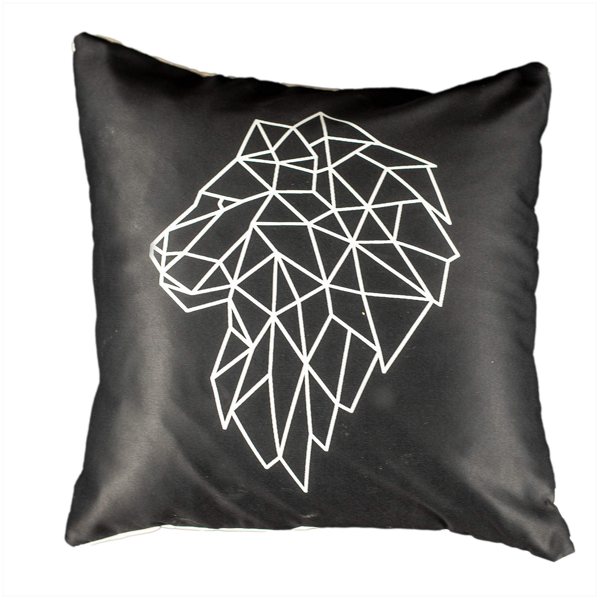Vendola Decorative Satin Sofa Cushion Covers Set of 5, 24 Inch x 24 Inch 5 Piece, Sofa Big Cushion Pillow Cover, Black and White Colour, Minimalist Design, Zipper Closure (Minimalist, 24X24 Inches)