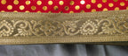 Lakshmi Maa Collection's Rumala Sahib Double Set Red Dotted Printed with gota (4 PEC.)