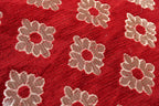DECOMIZER Jacquard Geomteric Cushion Covers 24 Inch X 24 Inch Set Of 5 Ethnic Motifs 240 TC Cushion Covers,Design- Diamond,Color- Maroon