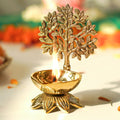 Behoma 100% Pure Brass Kalpavriksha Diya for Puja | Deepak for Mandir