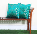 RD TREND Velvet Cushion Covers, 60 x 60 cm/24 x 24 inches,Pack of 2,250 TC, Back Zipper (Sea Green)