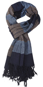Zaina Men and Women's Checkered Cotton Sober Look Scarf (Multicolour, 80 X 180 cm)