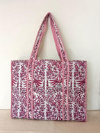 Cotton Tote bag for Women | Shoulder Bag | Durable Shopping bag | Reusable Grocery Bags | Eco friendly Bags| Handmade Cotton Bag | Stylish Quilted handBag |Vegan Tote Bag |Weekend Bag (Purple)