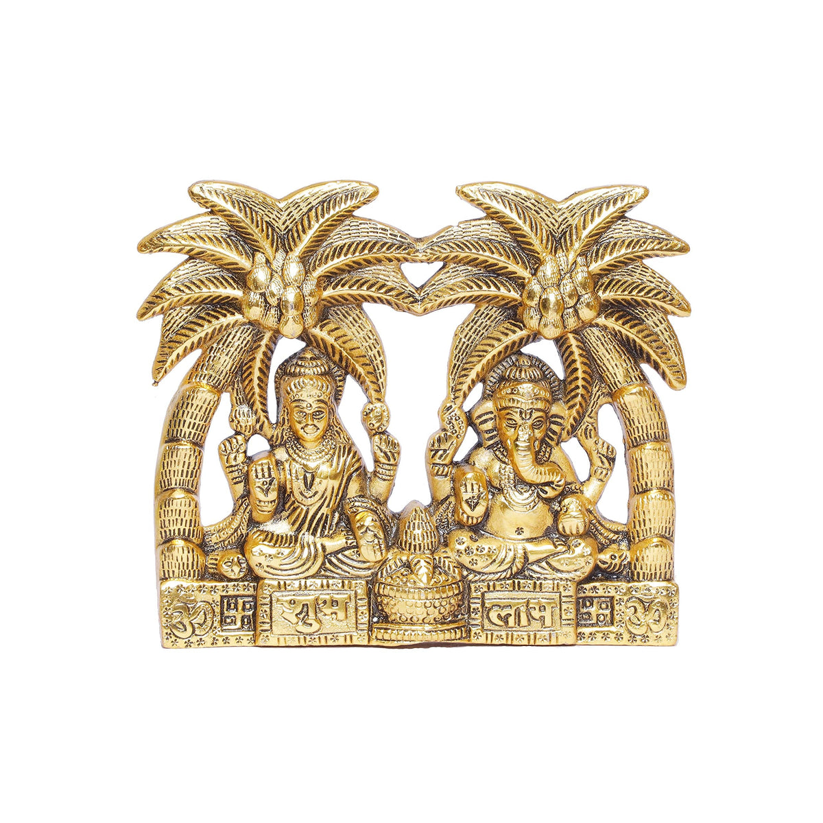 KridayKraft Metal Laxmi Ganesh Statue/Murti for Pooja Room & Home Office Décor,Laxmi Ganesha Idol for Diwali Gift,Religious Idol Showpiece Figurines Decorative & Diwali Poojan...