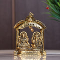 Kridaykraft Metal Laxmi Ganesh Idol Decorative Murti Temple Frame Metal Statue for Pooja & Decor Your Home, Office, Decorative Showpiece Figurines