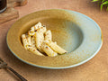 Bodhi House Ceramic Handmade Pasta Plates, Set of 2, 24cm, Turquoise Copper