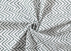Ravaiyaa - Attitude is everything Sanganer Hand Block Printed Women's Scarves Pure Cotton Female Scarf Square Hijab Dupatta 40 X 40 Inch (White Green Chevron)
