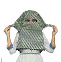 Switchon Scarf Hijab Rayon Printed fancy scarf for women Size Adjustable -Hook loop tape (Pista Green)