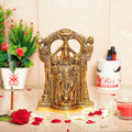 Prince Home Decor & Gifts Metal Sri Venkateswara Idol, 4cm x 24 cm x 17 cm, Golden