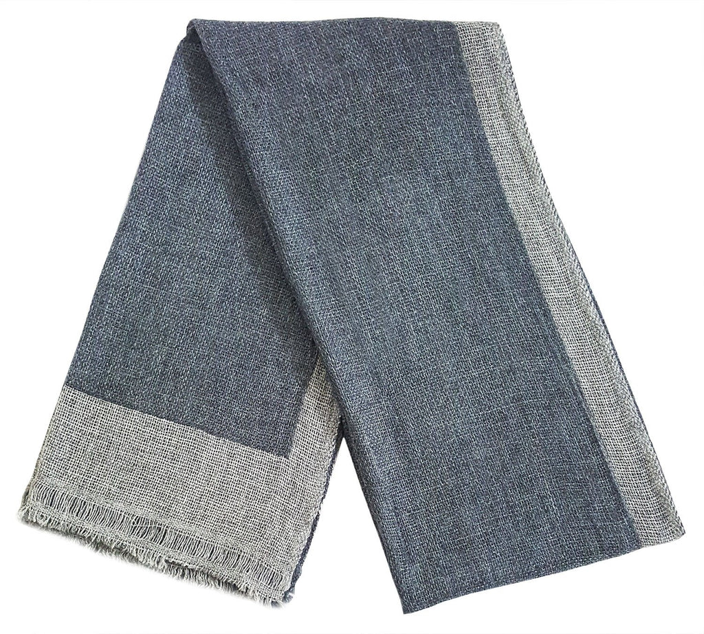 Mehrunnisa Handcrafted Reversible Cashmere 100% Pure Wool Muffler – Unisex
