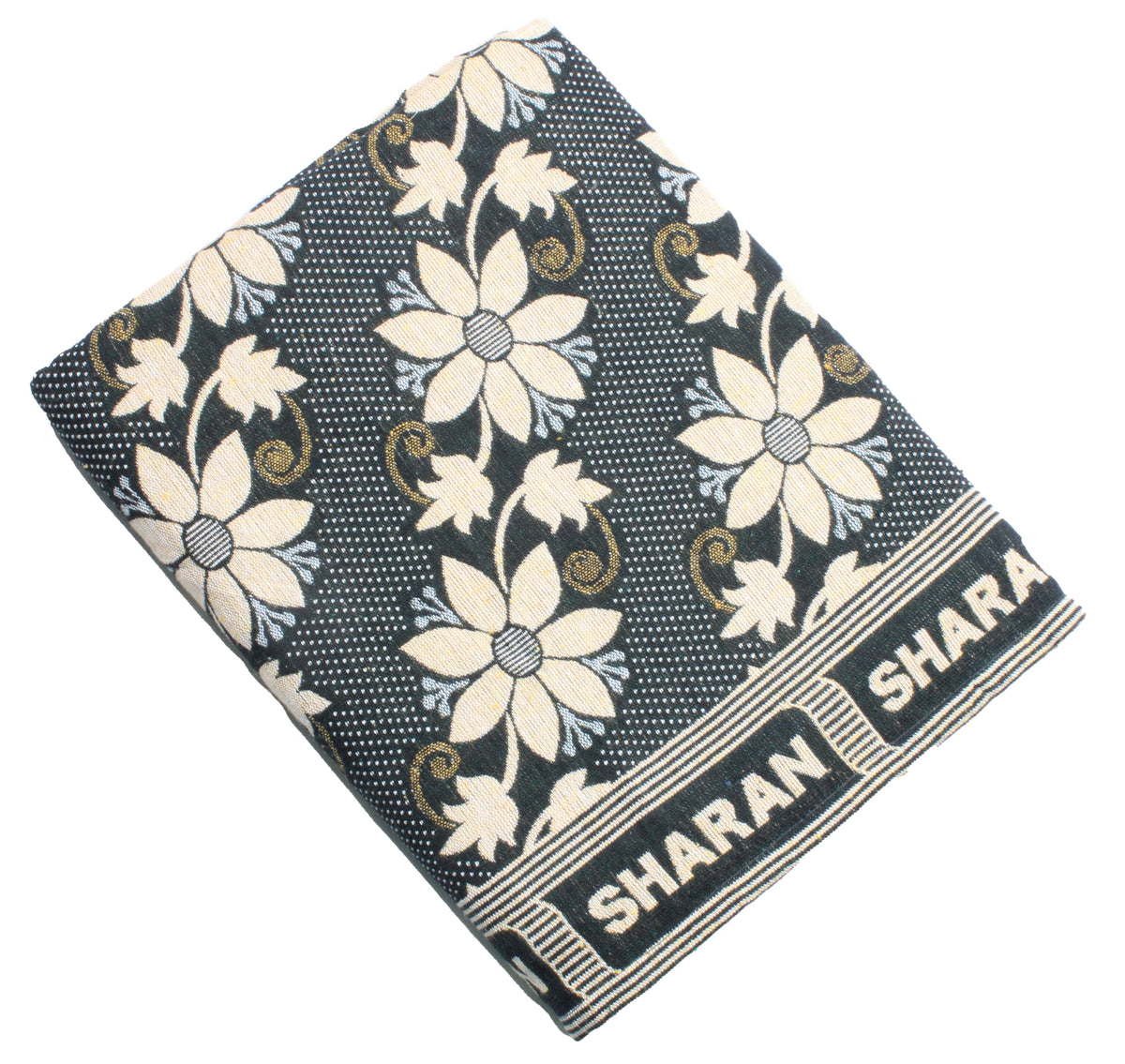 Sharan Elegance Premium Blanket Quality Single Size Solapur Cotton Chaddar / 100% Cotton Blanket/Bedsheet/Reversible Blanket for Daily use (60x90 inches) Set 1 (Leaf Green) Kafalo