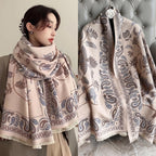 HSR Luxury Cashmere Warm Scarf Brand Shawl Pashmina Wrap for Women