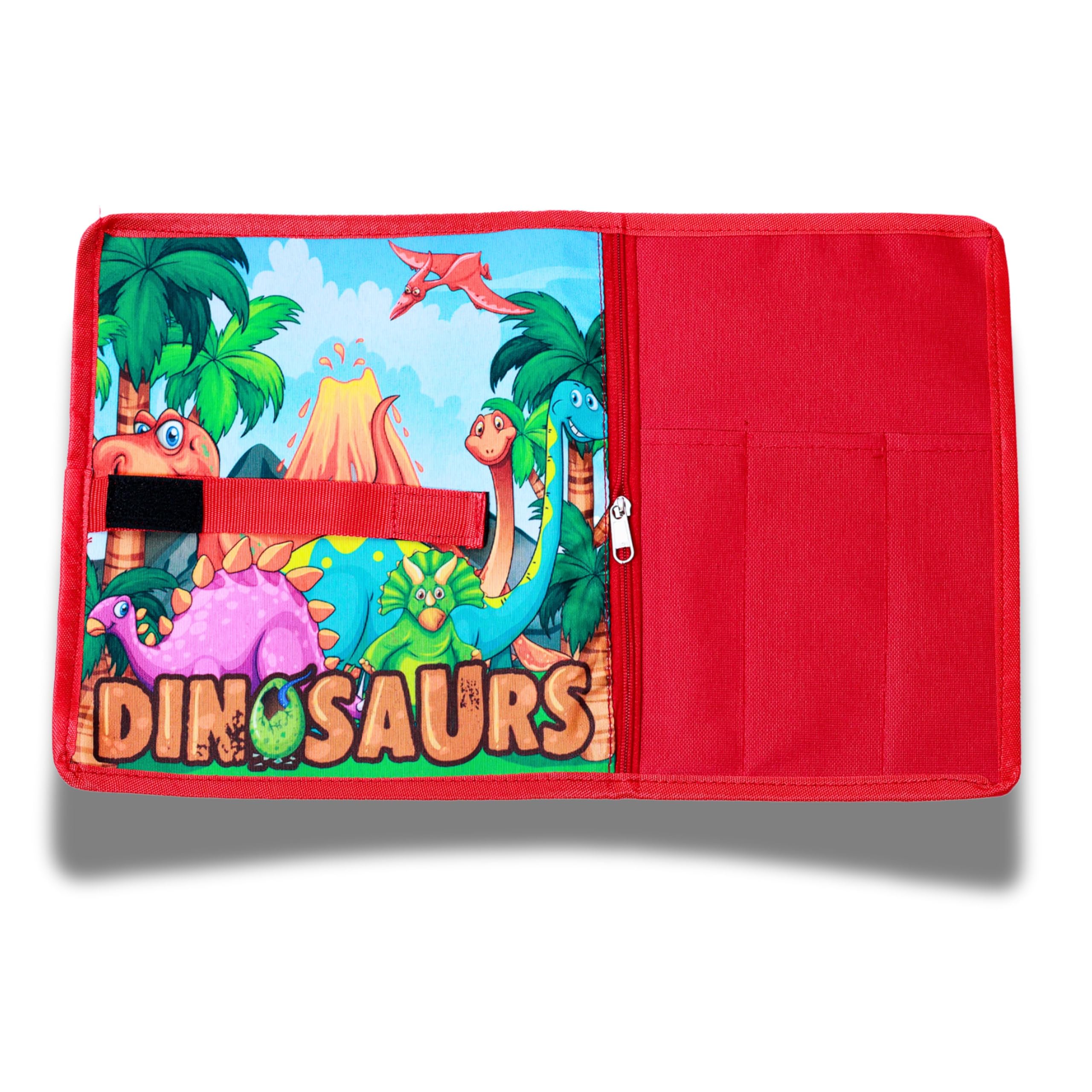 Ji and Ja® Nylon Roll on Dinosaur Printed Dinner Place-mats for Kids Roll Up Tablemats for Kids & Teenagers, Dinning mats Pack of 1 Kafalo