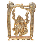 KridayKraft Metal Gold Plated Radha Krishna Idol on Swing Jhula Decorative Showpiece Figurine Religious Idols for Home Office Statue Murti for Decoration & Pooja Gifting Purpose Sculpture