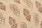 DECOMIZER Jacquard Geomteric Bolster Cover Set | 16x32 Inches | 200 Tc | Dewan Round Pillow Covers | Bed Side Long Pillow Case - (Ambi Beige - Set of 2)