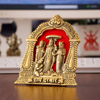 KridayKraft Metal Shri Ram Darbar Statue Murti Religious Idol for Wall Hanging and Table Top Office Décor Decorative Showpiece Figurines,Ram ji Sculpture for Decoration & Gifting Purpose