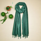 STOLE STUDIO Elegant Luxurious Sequence Viscose Stole Scarf (Dark Green)
