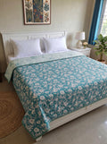 Mafatlal Sparsh Dohar Double Bed, 150 GSM Pure Cotton Malmal, Reversible AC Blanket, Soft & Breathable Cotton Blanket for Summer, Monsoon & Winter, 210 x 240 cm, Kafalo