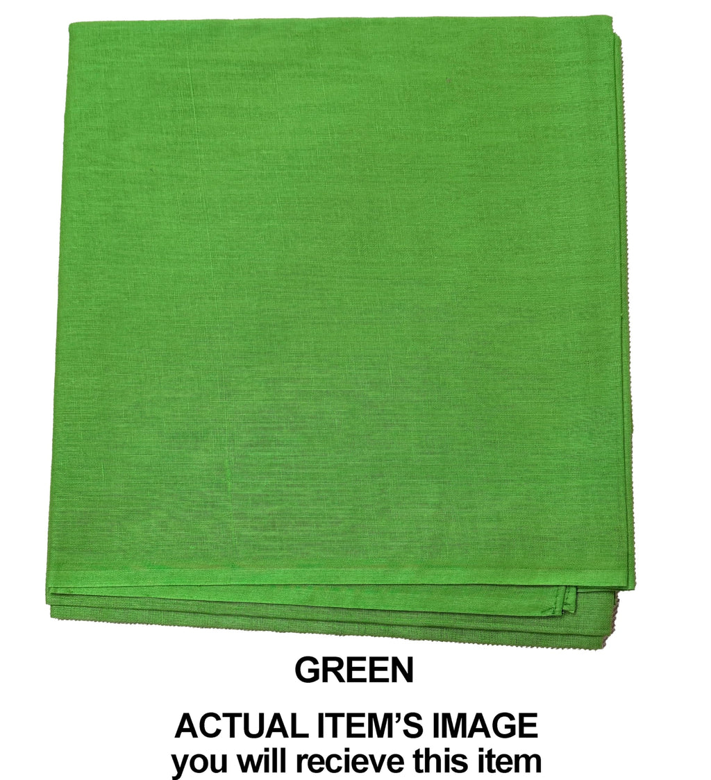 Pure Cotton Scarf Stole for Women, 175 x 100 cm, Lightweight, Versatile, Multiple Colours (Neon Green)