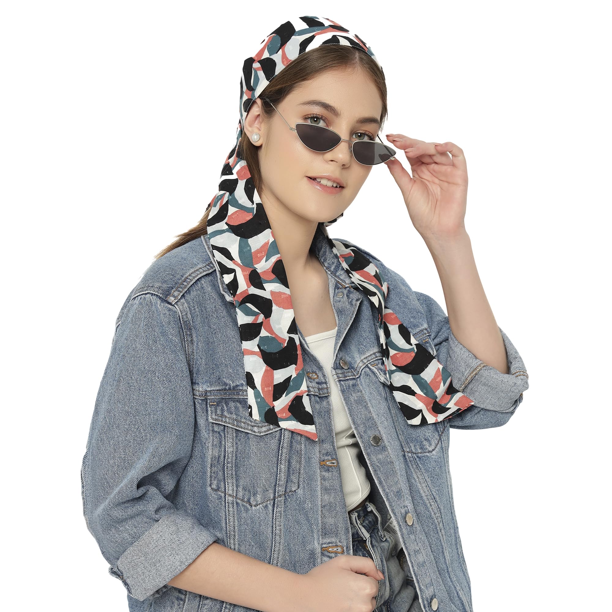 The Headscarves Premium Cotton Printed Headscarf for Women – Soft Chemo Headwear, Stylish Hijab Cap, Breathable Headwrap for Hair Loss, Modest Fashion Scarf & Cancer Turban