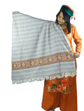 ARUNA HANDWOVEN GRAY SHAWL