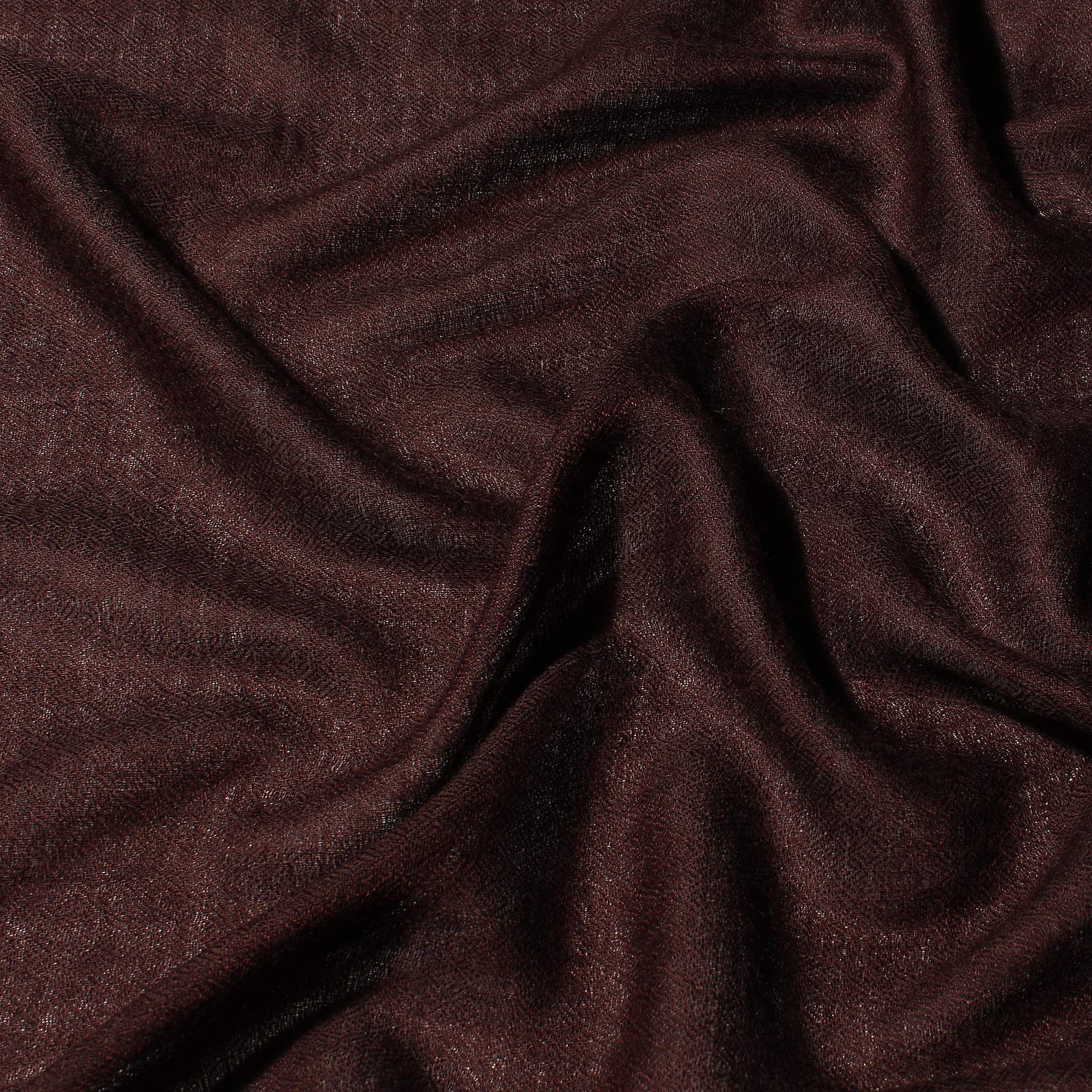 MUFFLY Fine Blended Ultra Soft & Warm Wool Silk Unisex Pashmina Shawl, Stole & Wrap with Hanger (Chocolate Brown)