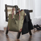 Mona B Canvas Tote Handbag for Women with Pouch perfect for Travel, College and office Use - Brown