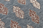 DECOMIZER Jacquard Geomteric Cushion Covers 24 Inch X 24 Inch Set Of 3 Ethnic Motifs 240 TC Cushion Covers,Design- Ambi,Color- Grey