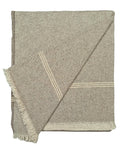 Arvore Bunkaar Plain Pure Handloom Khes - 100% Desi Thick and Heavy Cotton Khes/Summer Blanket/Chadar/Yoga Blanket (Wavy Dark Brown)-100 TC Kafalo