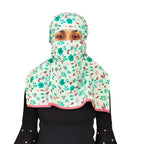 Switchon Export quality Cotton Innovative scarf with closer Hook and Loop Tape- Multi (Light Green)