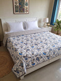 Mafatlal Sparsh Dohar Double Bed, 150 GSM Pure Cotton Malmal, Reversible AC Blanket, Soft & Breathable Cotton Blanket for Summer, Monsoon & Winter, 210 x 240 cm, Kafalo