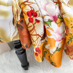 CrossKulture Printed Poly Silken feel Scarf Stole for Women | Stylish, Soft, & Lightweight | Satin Feel Neck, Hair, Head Scarf for Women (Colour_59)