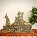 Smizzy Metal Ram Mandir Ayodhya| ayothi ramar Temple Model| Architecture Model (11X7 Inch) Hanging and Standing Temple Home Decor Showpiece, 1 pc