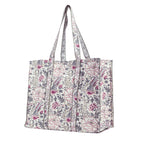 BLOCK N STYLE Women's Tote Bag | Double Handle Cotton Handblock Printed Bag | Multicolour