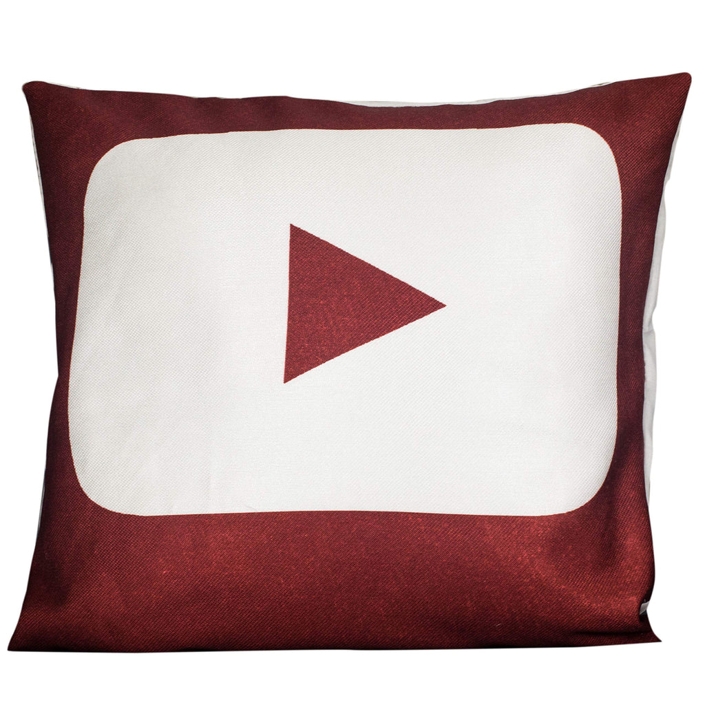 Vendola Satin 250TC Sofa Cushion Pillow Covers, Multicolor, Set of 5 Cushion Covers (16X16 Inches, Social Media)