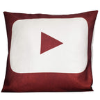Vendola Satin 250TC Sofa Cushion Pillow Covers, Multicolor, Set of 5 Cushion Covers (16X16 Inches, Social Media)
