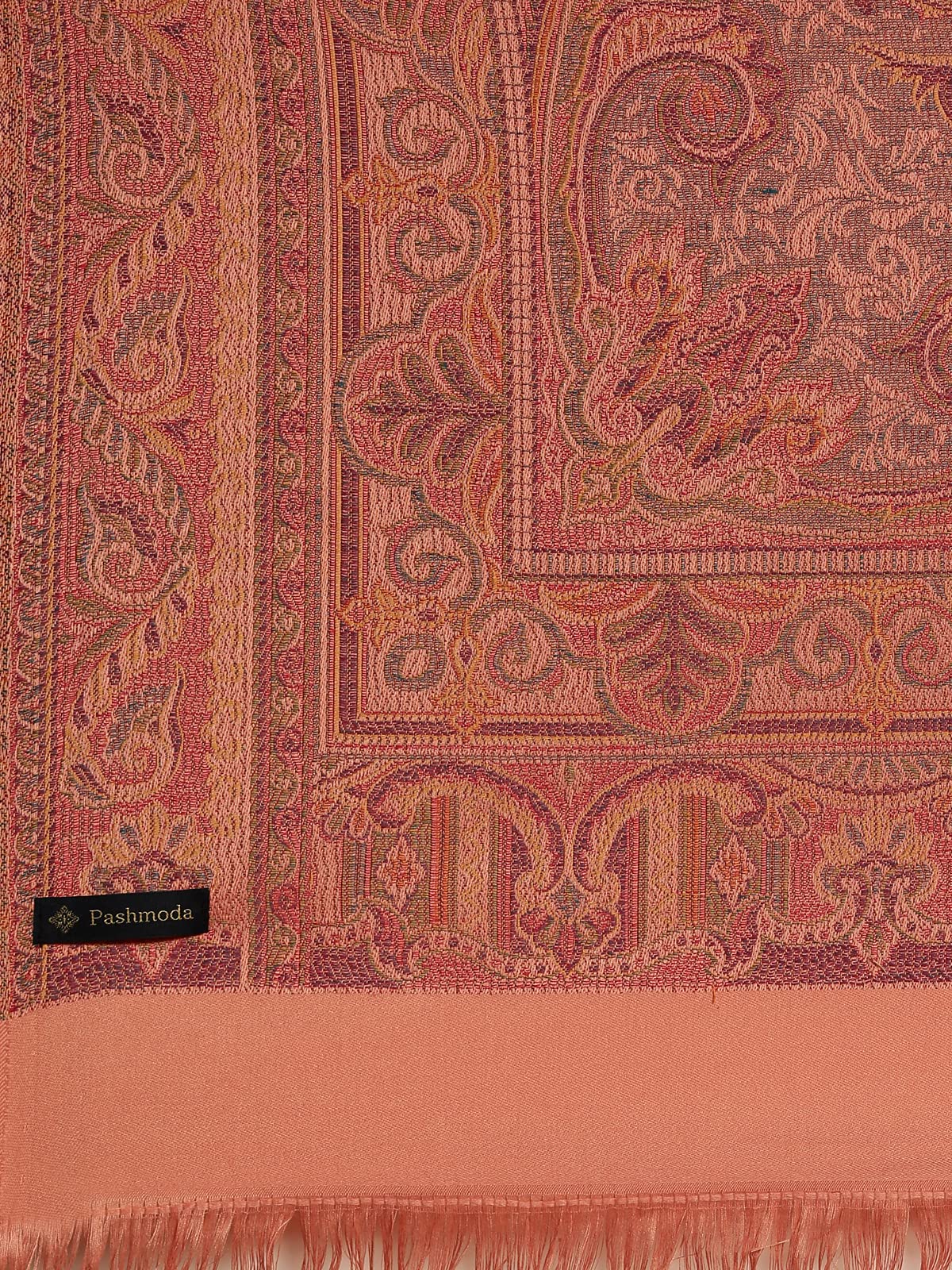 Pashmoda Women Antique Jamawar Shawl (Size: 101 X 203 CM)