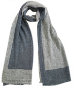 Mehrunnisa Handcrafted Reversible Cashmere 100% Pure Wool Muffler – Unisex