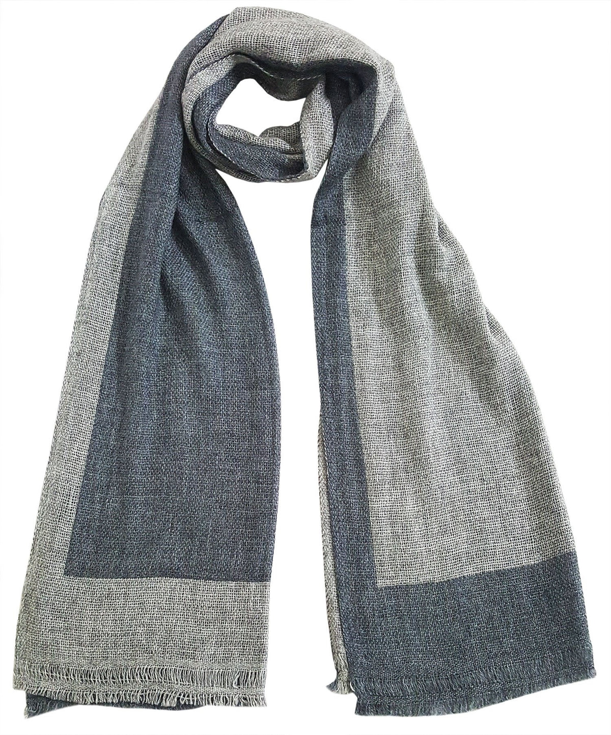 Mehrunnisa Handcrafted Reversible Cashmere 100% Pure Wool Muffler – Unisex