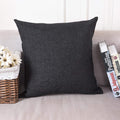 Khooti Jute Cushion Cover, 26x26 (Dark Grey)(Pack of 5)
