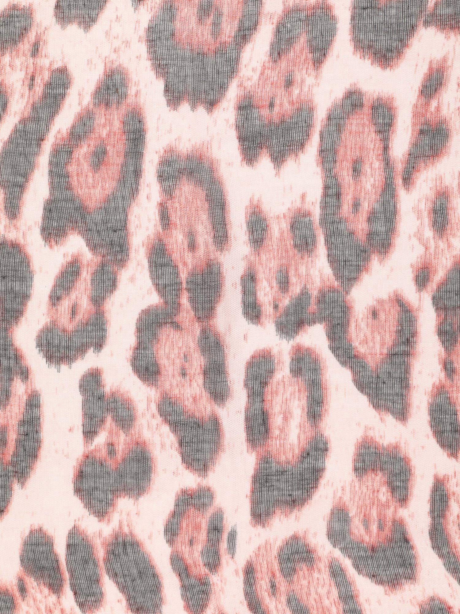 FabSeasons Women's Bold Leopard Printed Scarf, Stole & Shawl | Lightweight Cotton Fabric | Soft, Large Size Neck Wrap Accessory for All Seasons | 80 x 180 Cms